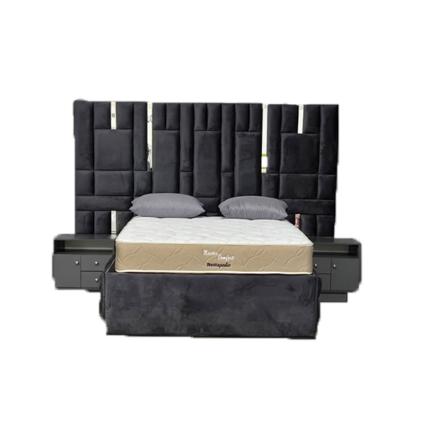 SuperKing Headboard, kist and side drawers